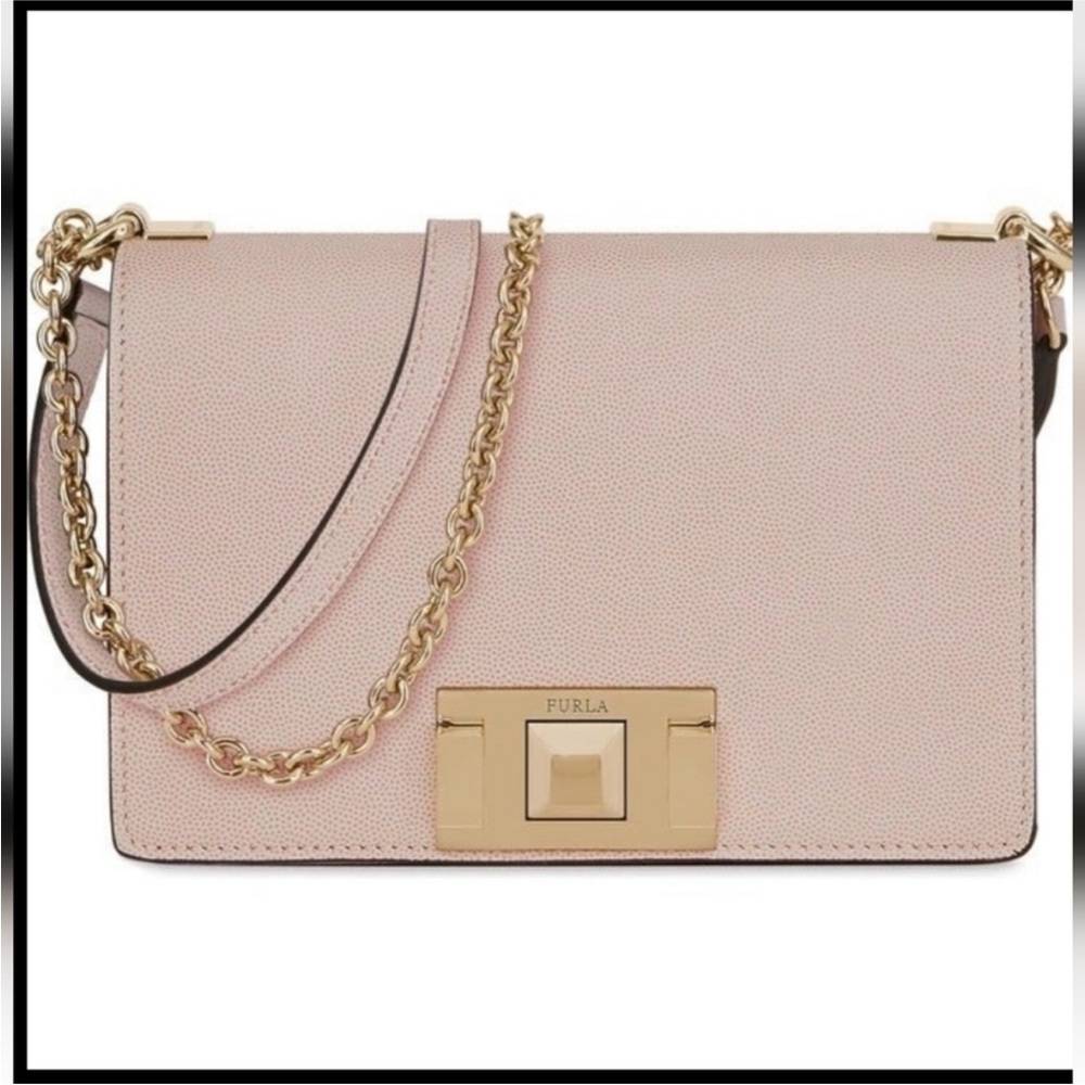Furla Pink Crossbody Bag with Gold‎ Accents - Picture 4 of 4